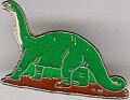 Brontosaurus - Green & Red - Metal - Dinosaurus - 0